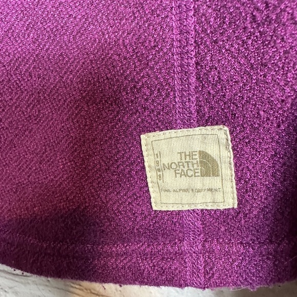 The North Face Crescent Ridge Shawl Collar Fleece Womens Sz‎ M purple Pullover - Picture 6 of 7